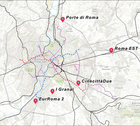 mappa centricommerciali