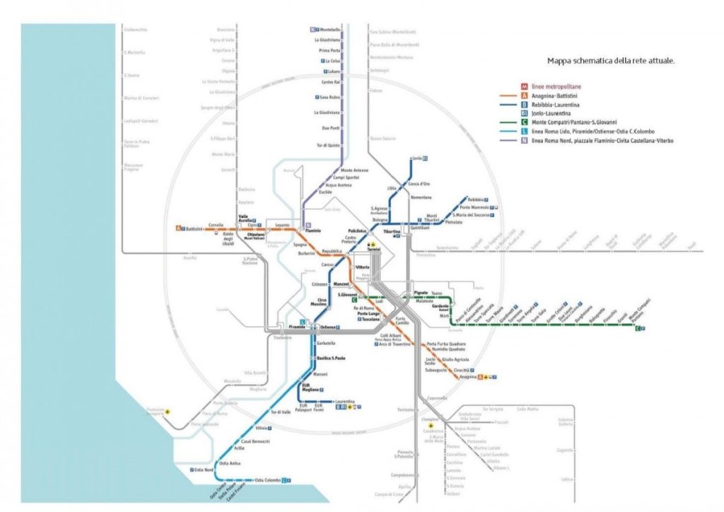 mappa metro