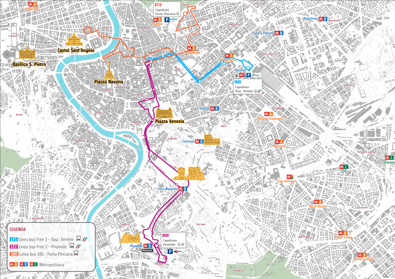 mappa linee bus gratis festività natalizie 2025